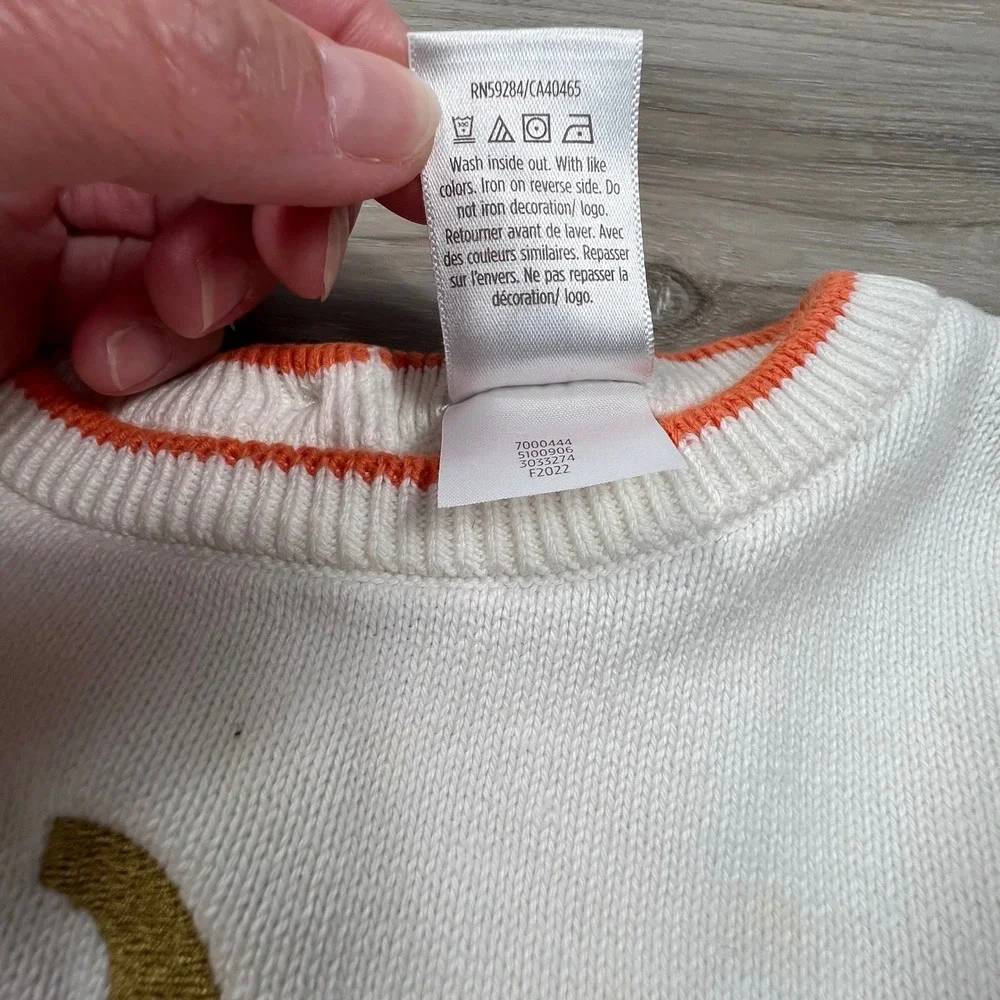 Gymoboree Girls Pumpkin Dress‎ Size 7 Orange Striped Fall Harvest cottagecore